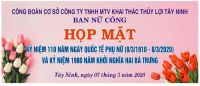 Tổ chức hoạt động kỷ niệm 110 năm ngày Quốc tế Phụ nữ (8/3/1910 - 8/3/2020) và kỷ niệm 1980 năm khởi nghĩa Hai Bà Trưng