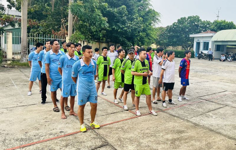 Công Đoàn Cơ sở Công ty TNHH MTV Khai thác thủy lợi Tây Ninh tổ chức hội thao Bóng chuyền nam