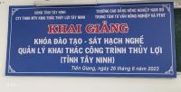 Khai giảng lớp đào tạo bồi dưỡng Công nhân kỹ thuật và sát hạch nâng bậc nghề Quản lý, khai thác công trình thủy lợi năm 2023
